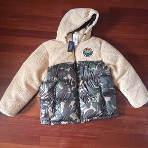 Polo Ralph Lauren Sportsmen Sherpa Camo Down Puffer Jacket size XL